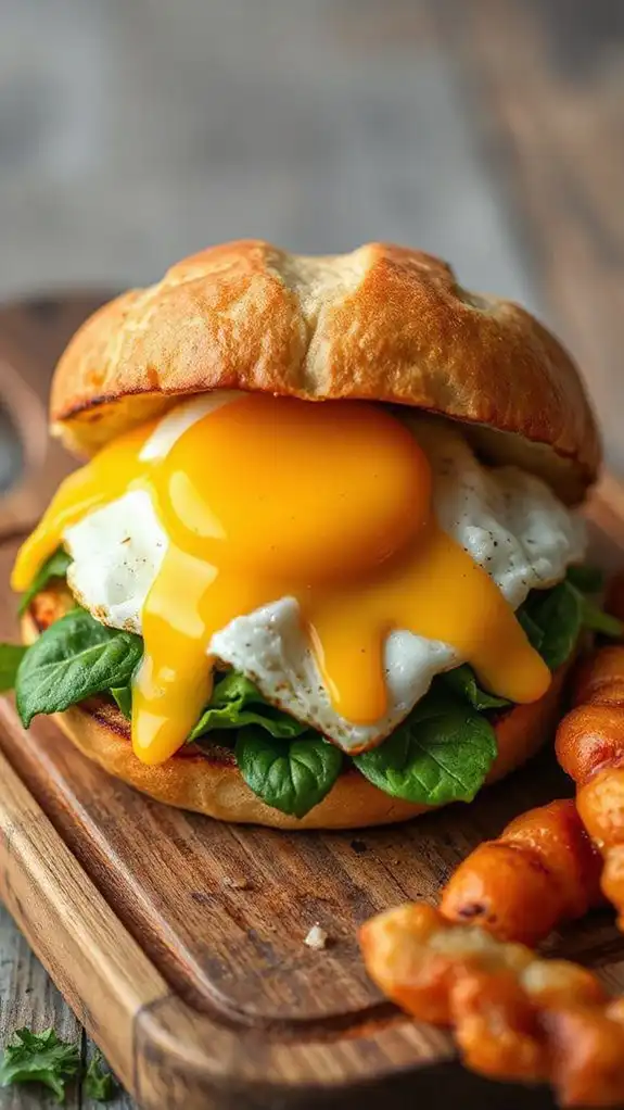 egg and cheese sandwich