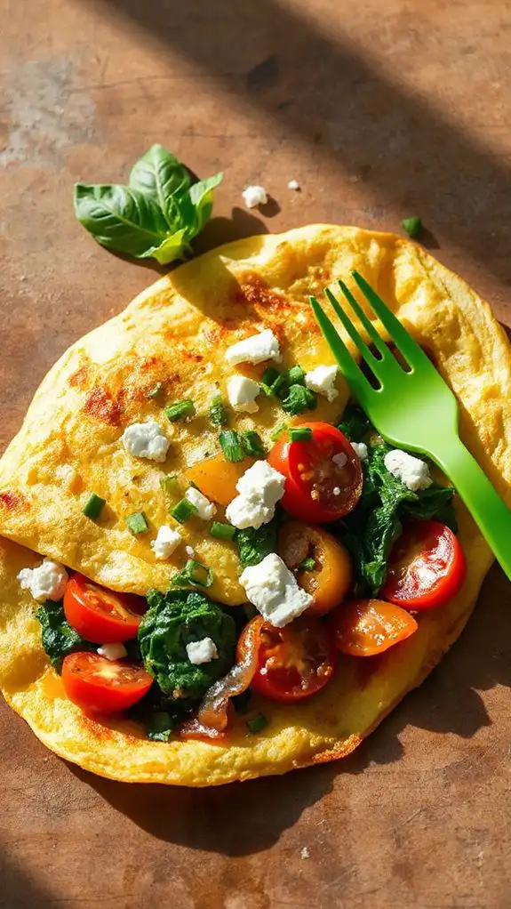 egg filled vegetable dish