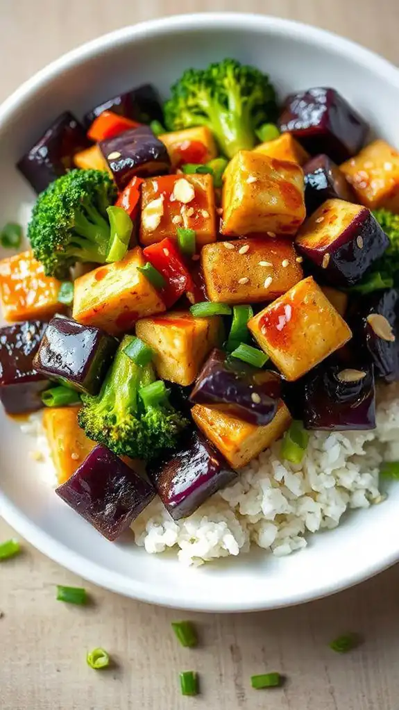 eggplant and tofu dish