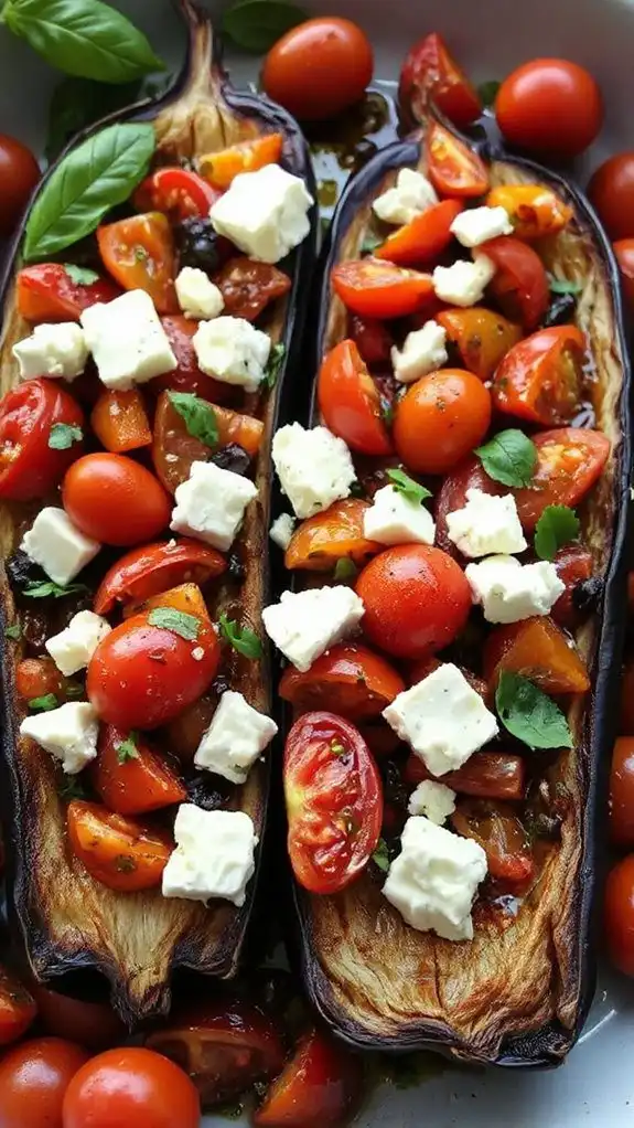 eggplant baked with feta eggplant baked with feta
