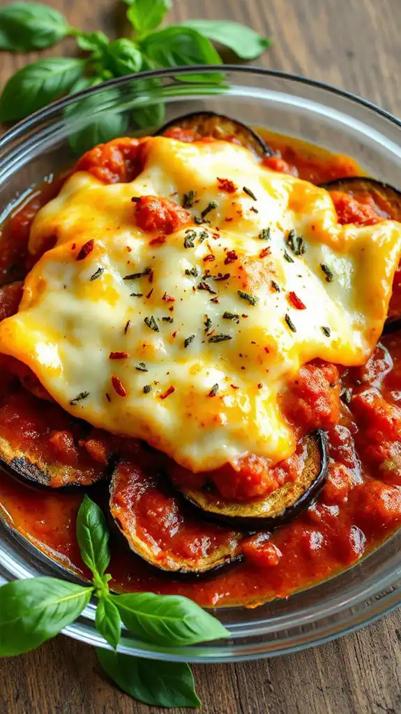 eggplant parmesan casserole dish