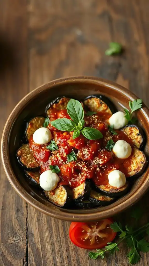 eggplant parmesan power bowl recipe