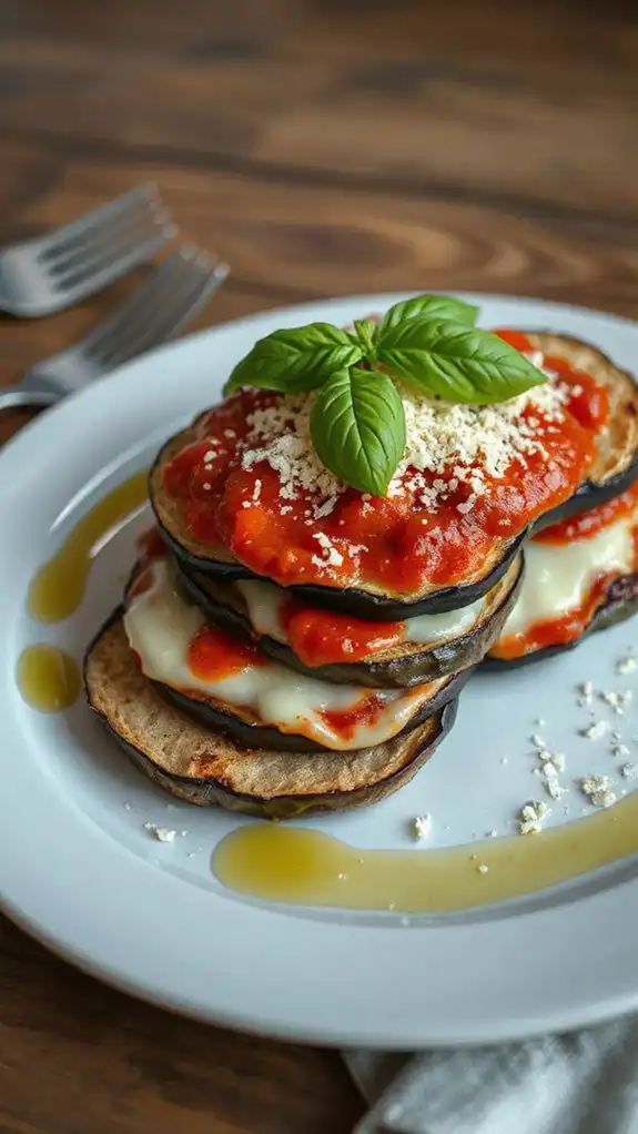 eggplant parmesan with almonds eggplant parmesan with almonds