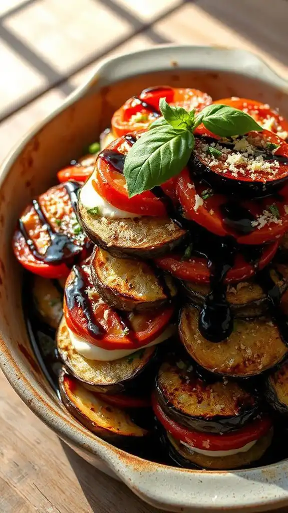 eggplant tomato layered dish