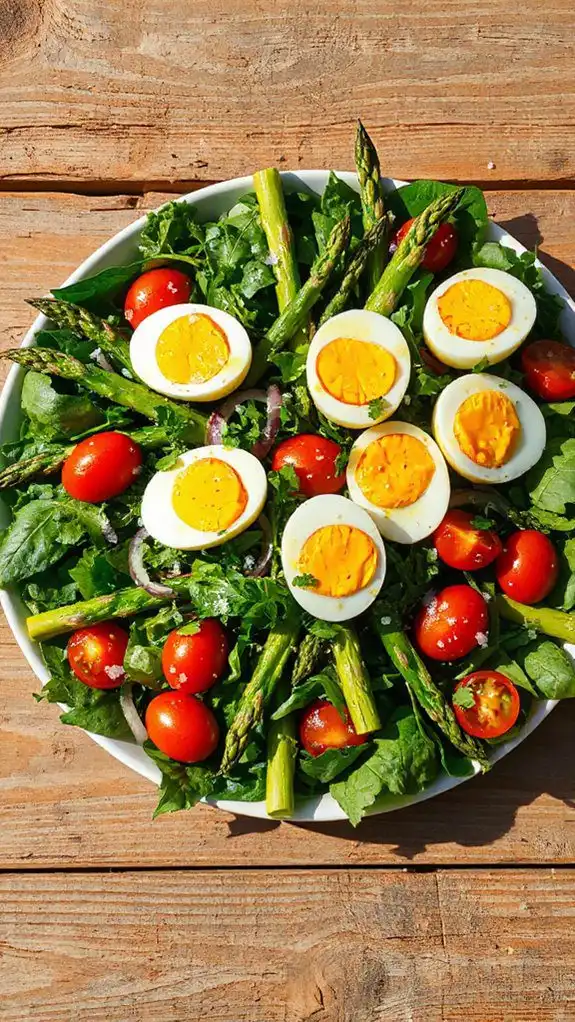 eggs and asparagus dish