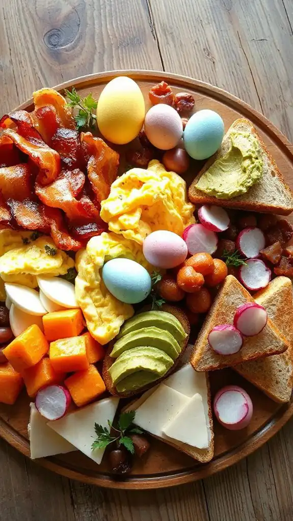eggs bacon and toast