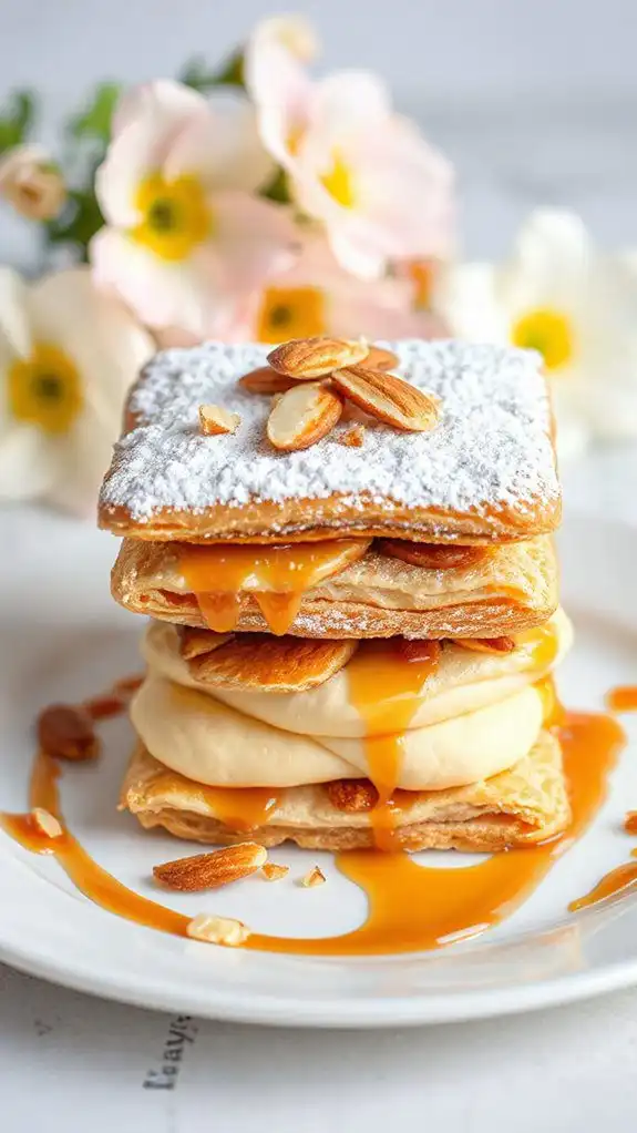 elegant almond dessert layers elegant almond dessert layers