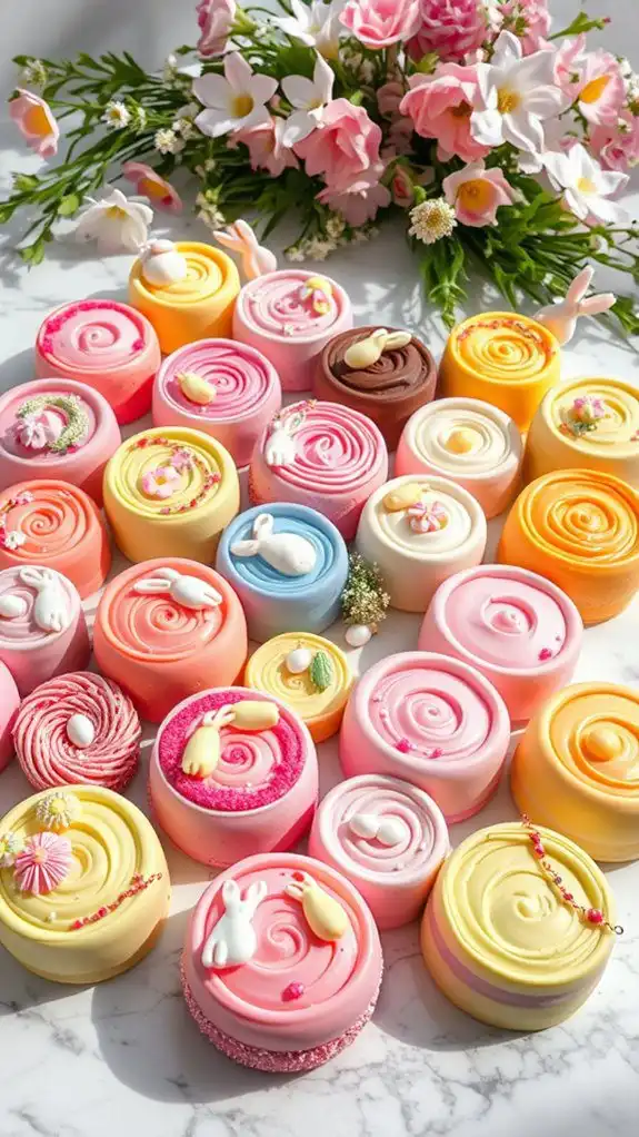 elegant easter cake rolls