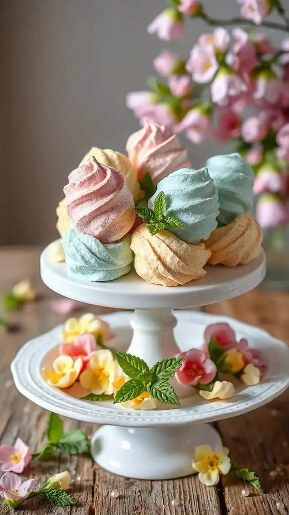 elegant meringue egg treats