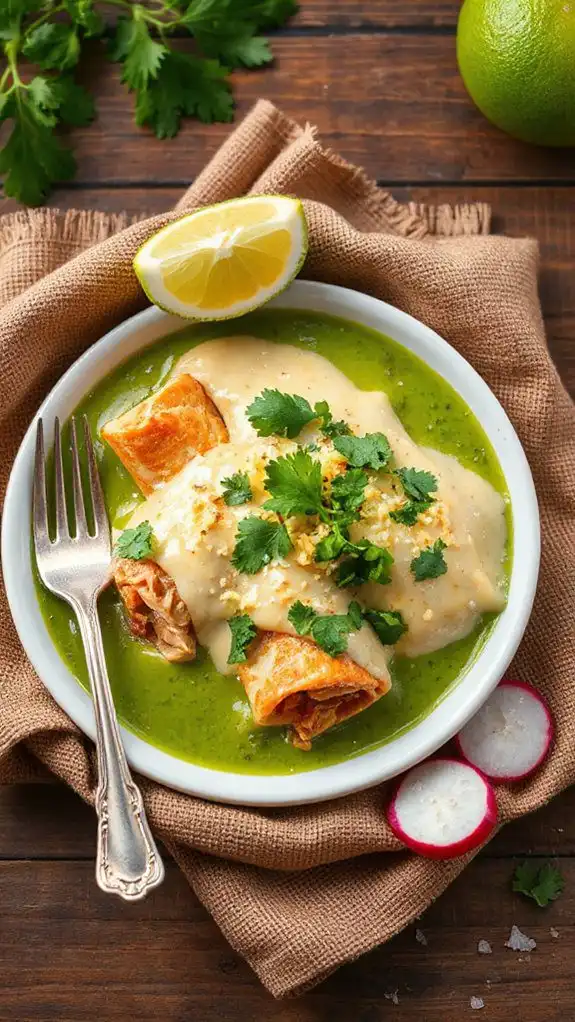 enchiladas using rotisserie chicken