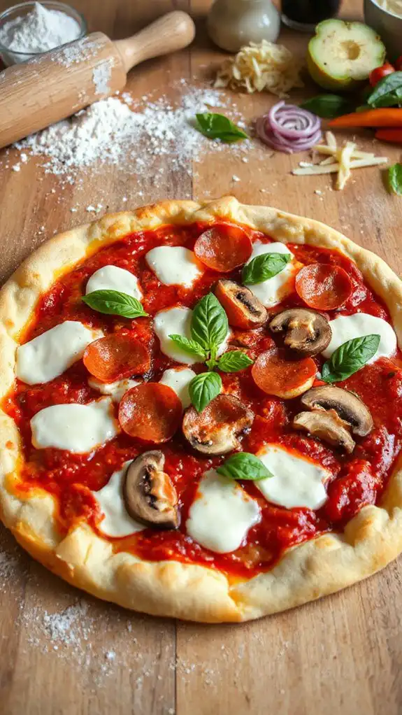 endless topping pizza creation