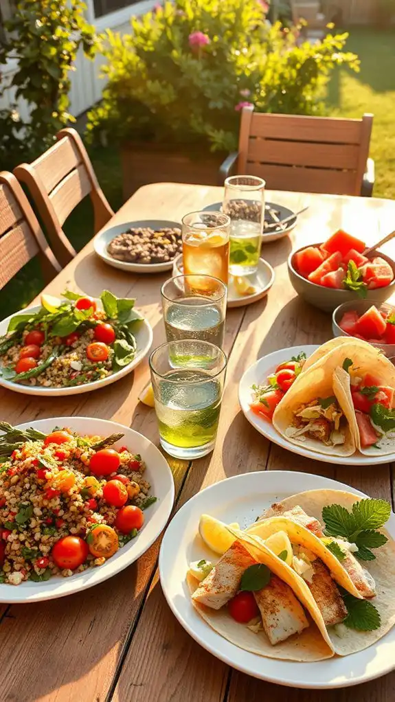 energizing light summer dinners