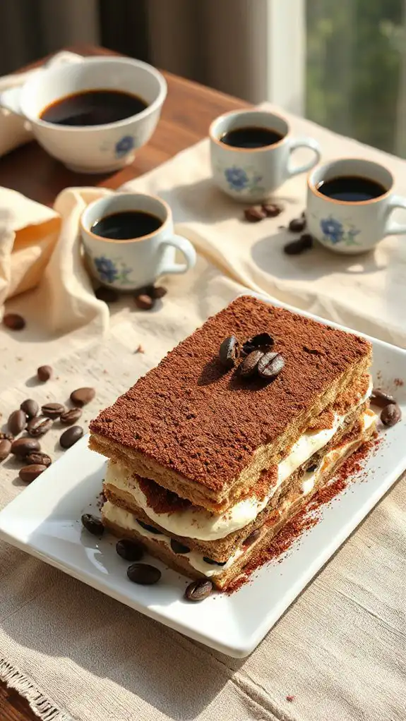 espresso soaked mascarpone dessert
