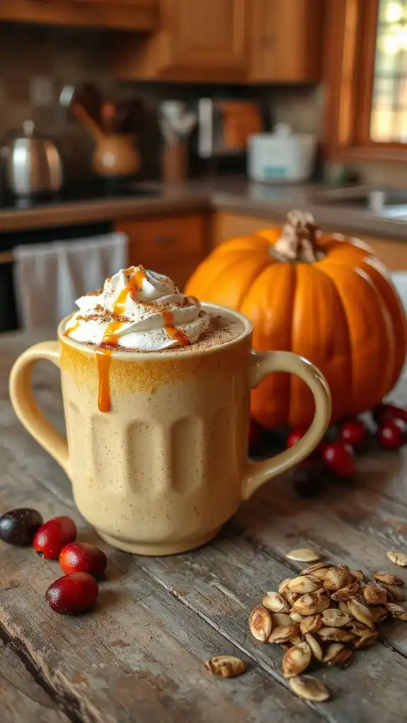 fall flavored coffee drink