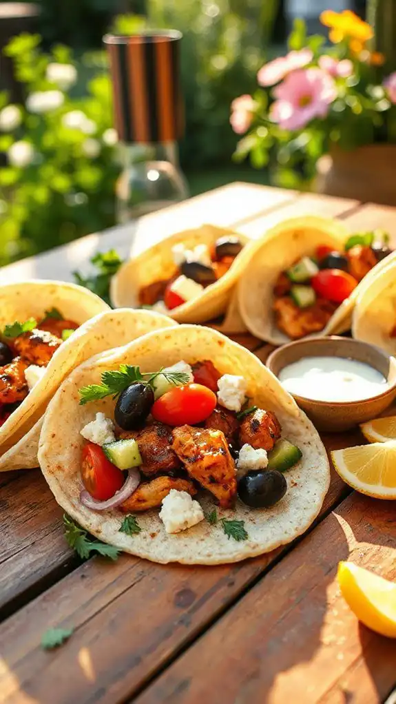 feta and olive filled tacos feta and olive filled tacos