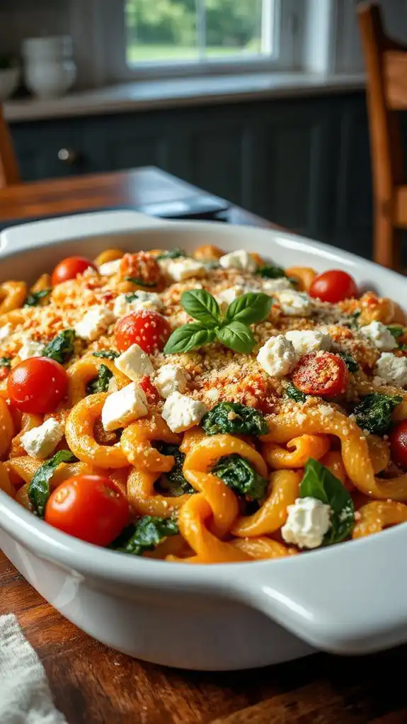 feta cheese pasta dish