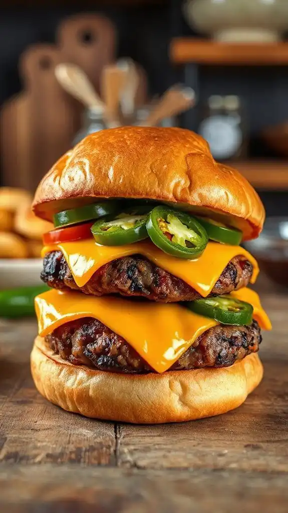 fiery jalape o burger delight