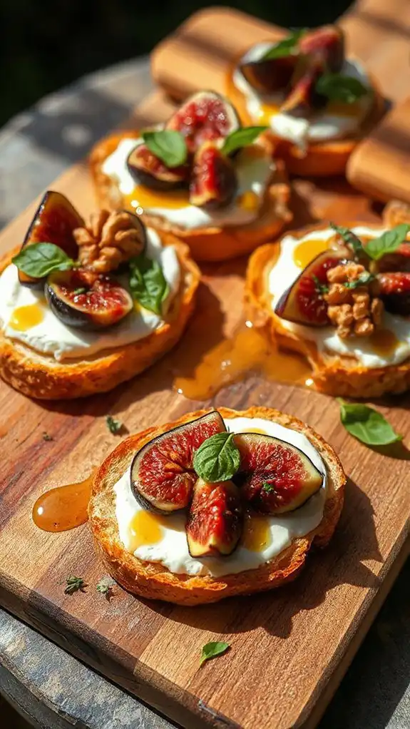 fig and ricotta tartine