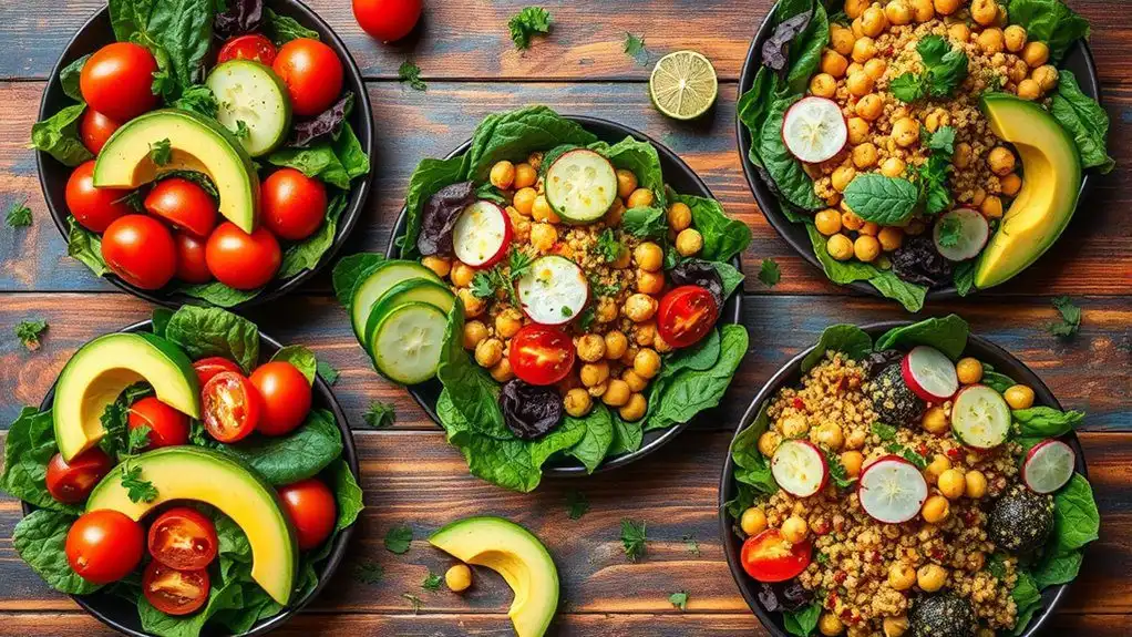 filling dinner salad recipes