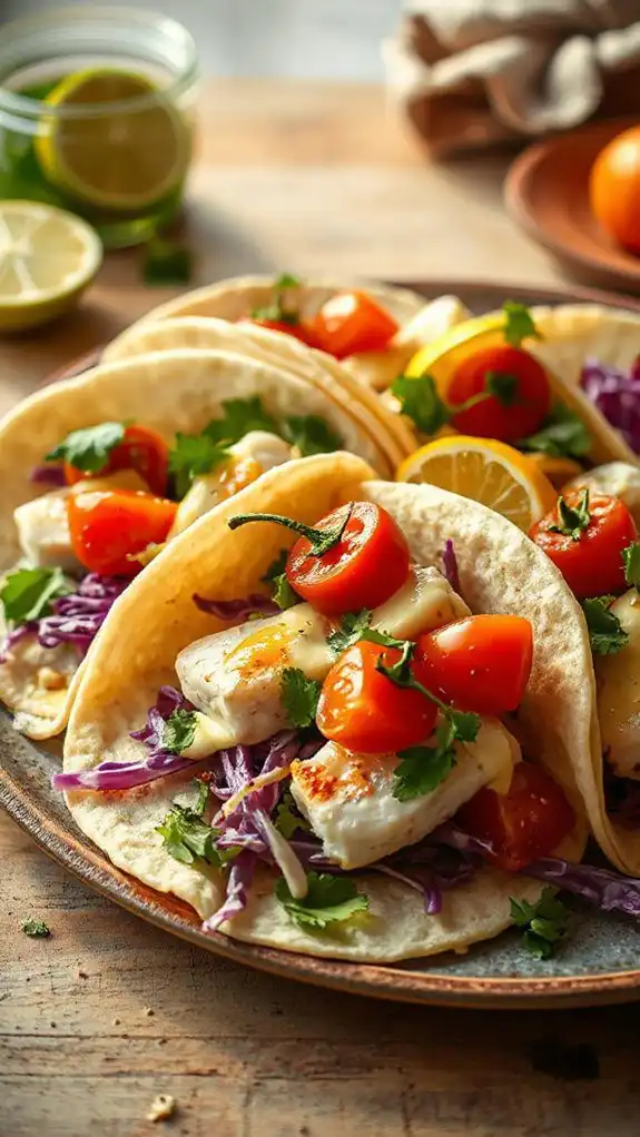 fish tacos with crema