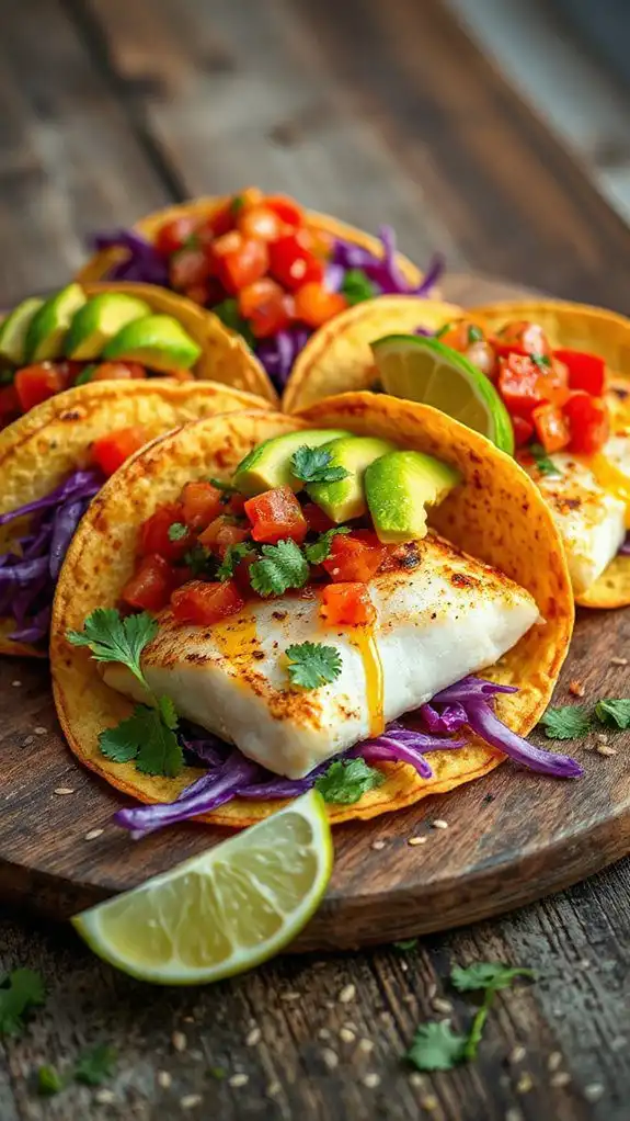 fish tacos with slaw