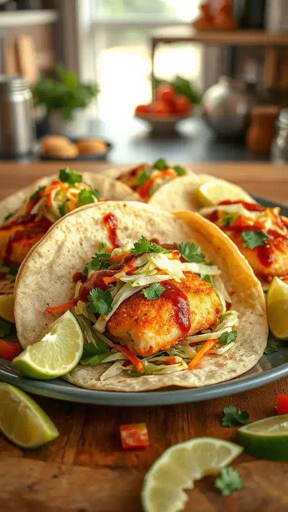 fish tacos with slaw