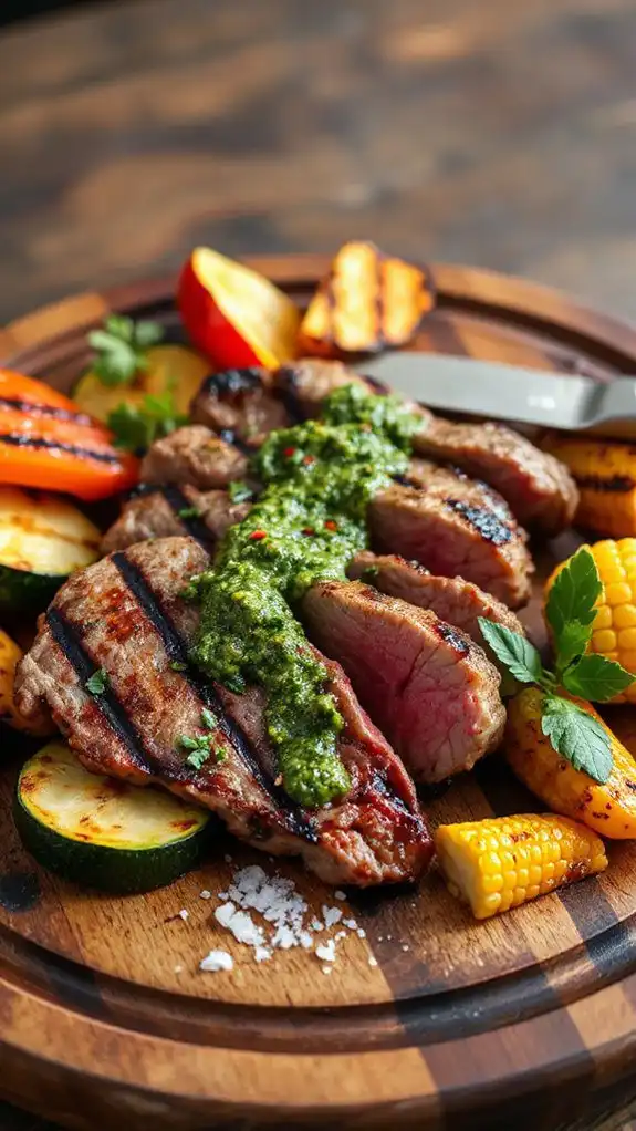 flank steak with chimichurri