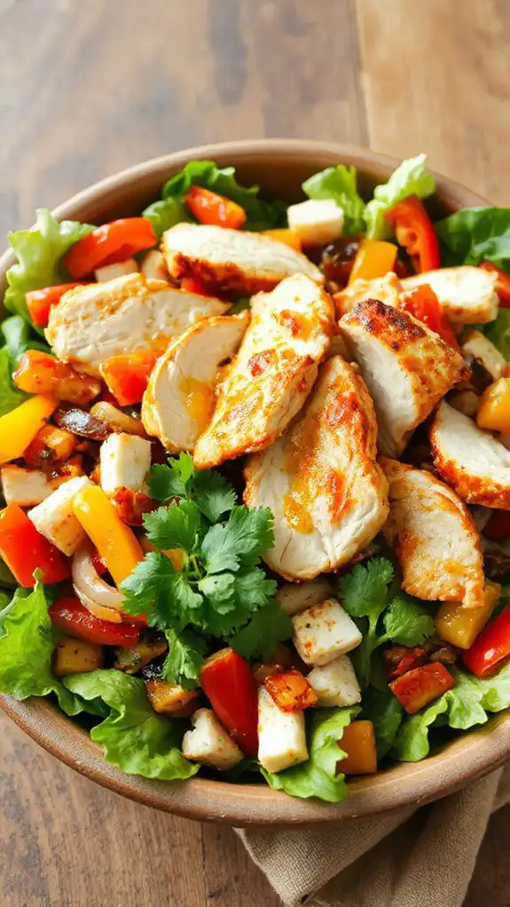 flavored chicken salad medley