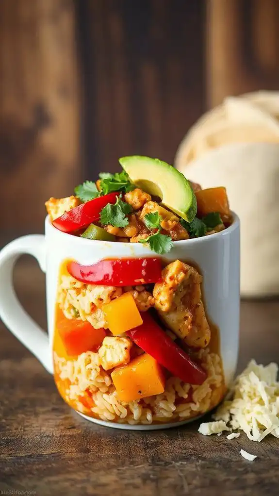 flavorful chicken fajita rice