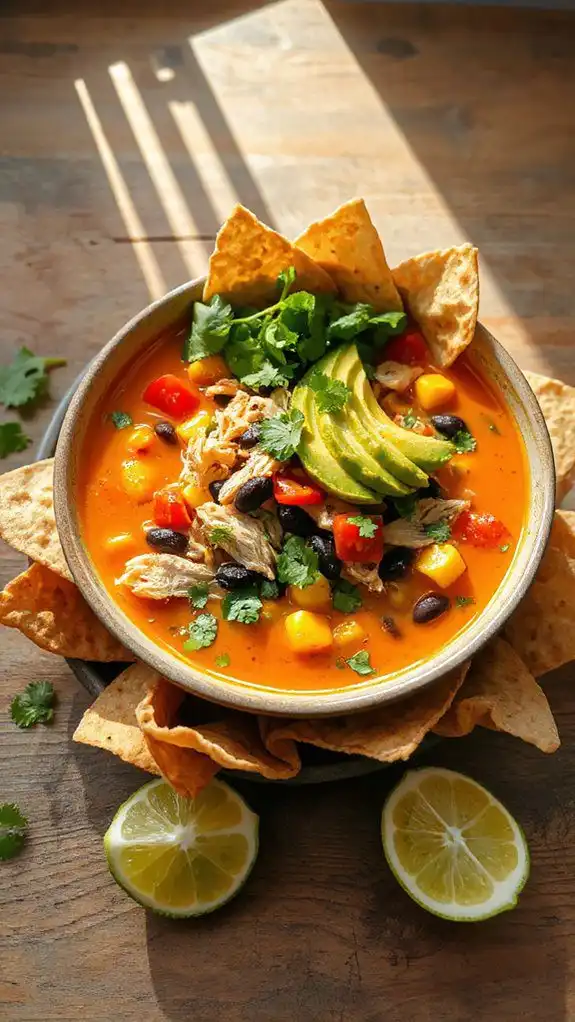 flavorful chicken tortilla soup