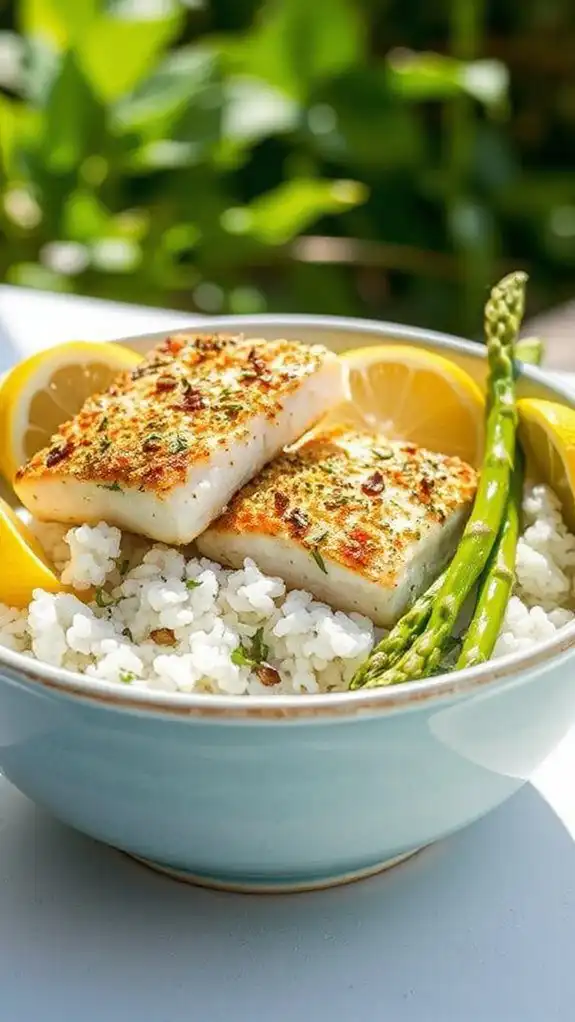 flavorful fish and rice