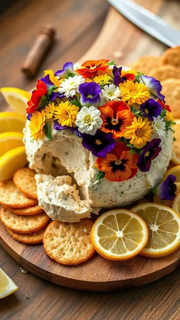 flavorful floral cheese spread