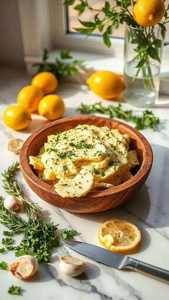 flavorful garlic herb spread