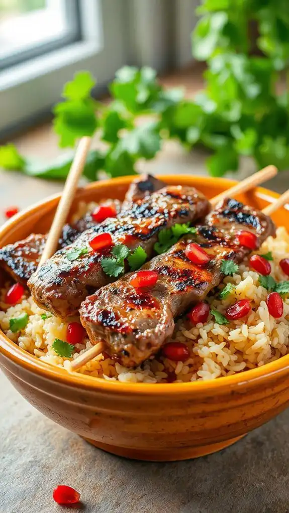 flavorful grilled beef bowls