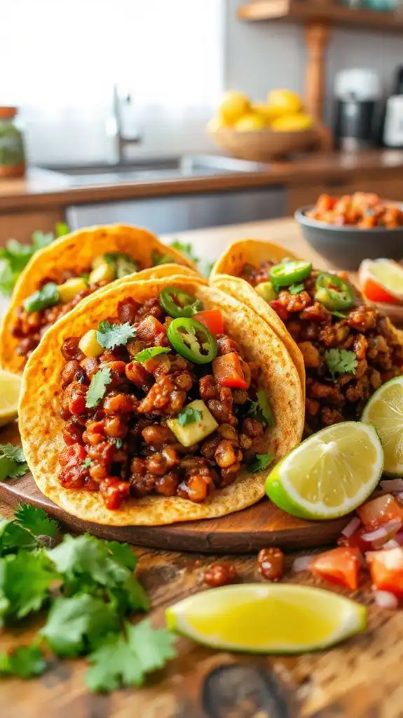 flavorful hearty lentil tacos