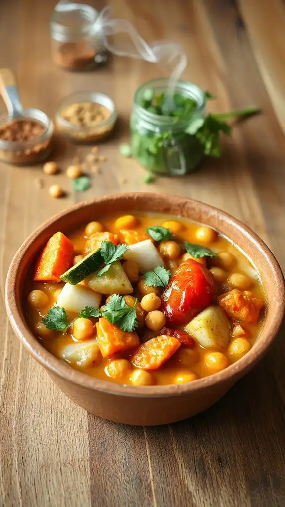 flavorful moroccan chickpea stew