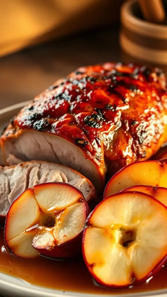 flavorful pork with apples