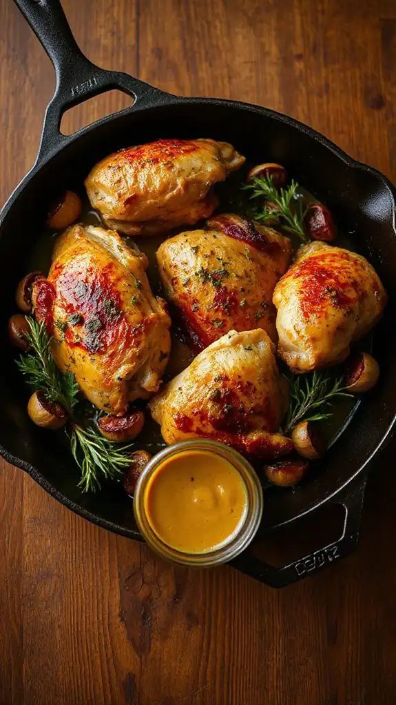 flavorful roasted chicken thighs