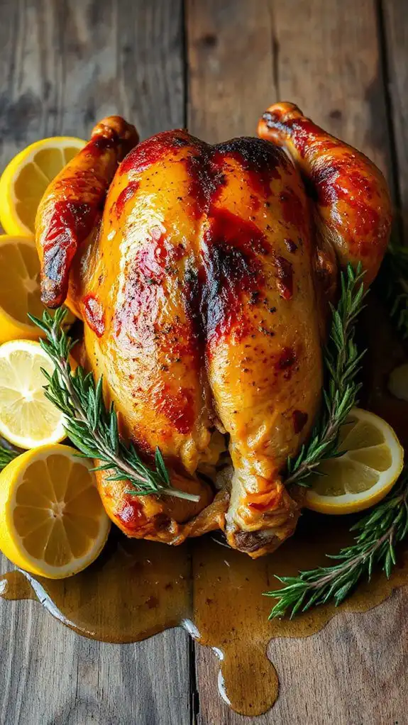 flavorful smoked chicken roast