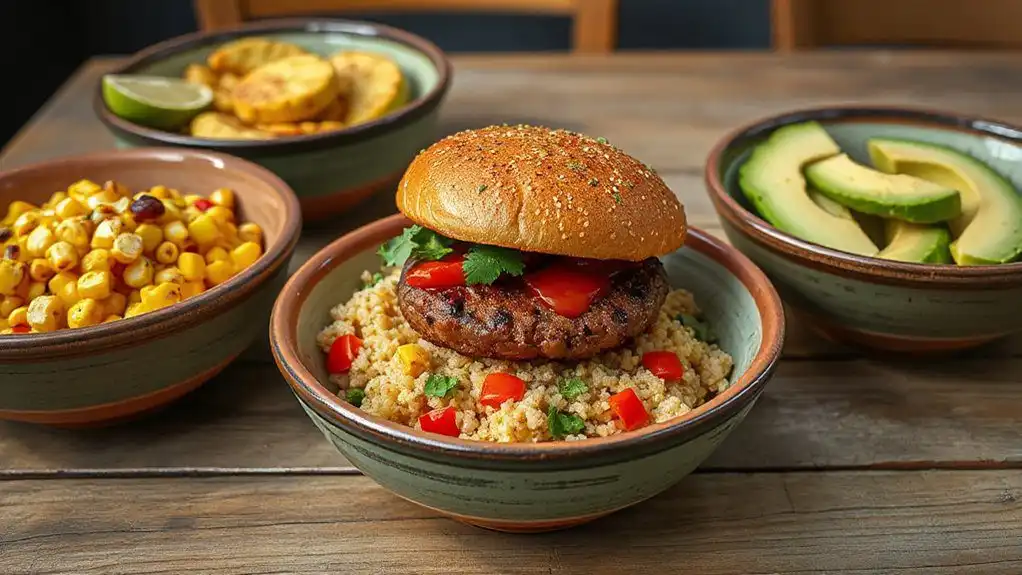 flavorful southwestern burger dish