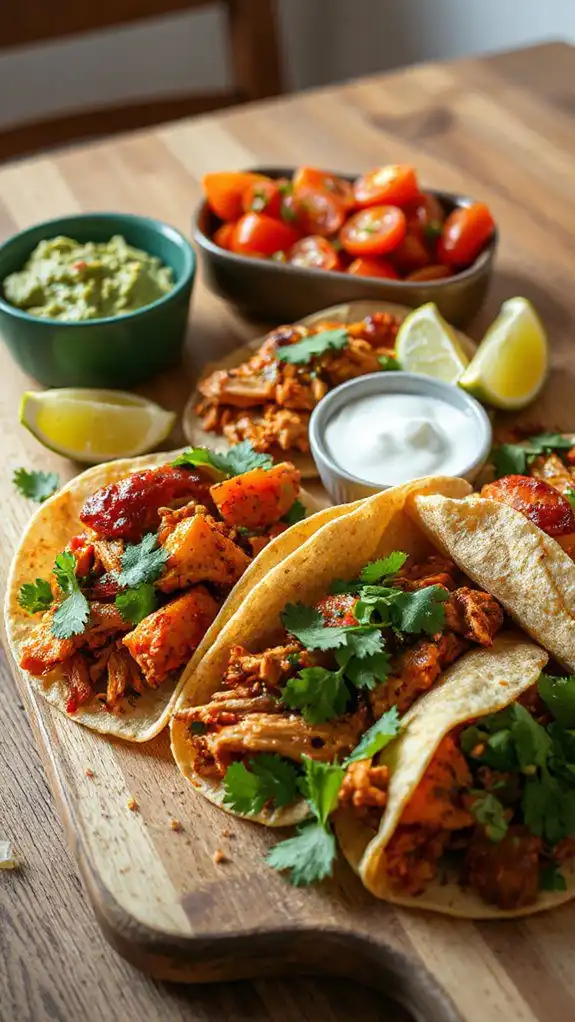 flavorful spicy chicken tacos