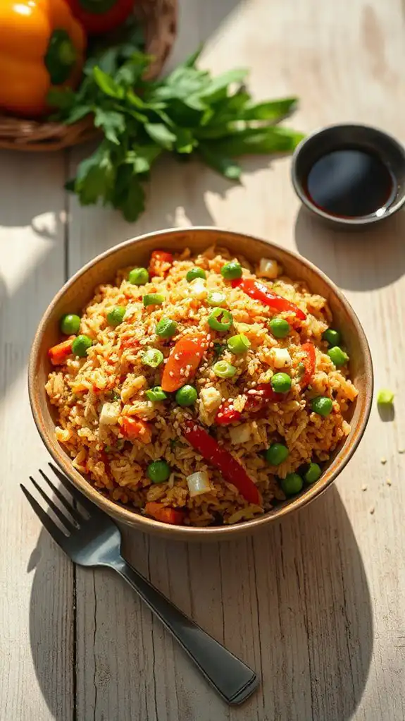 flavorful stir fried rice dish