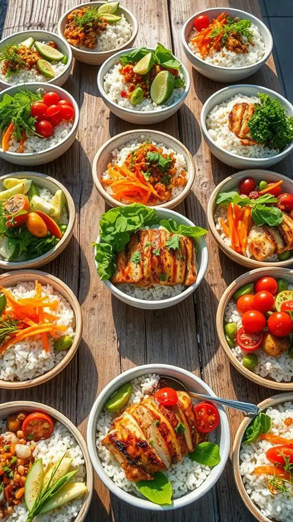 flavorful summer rice bowls