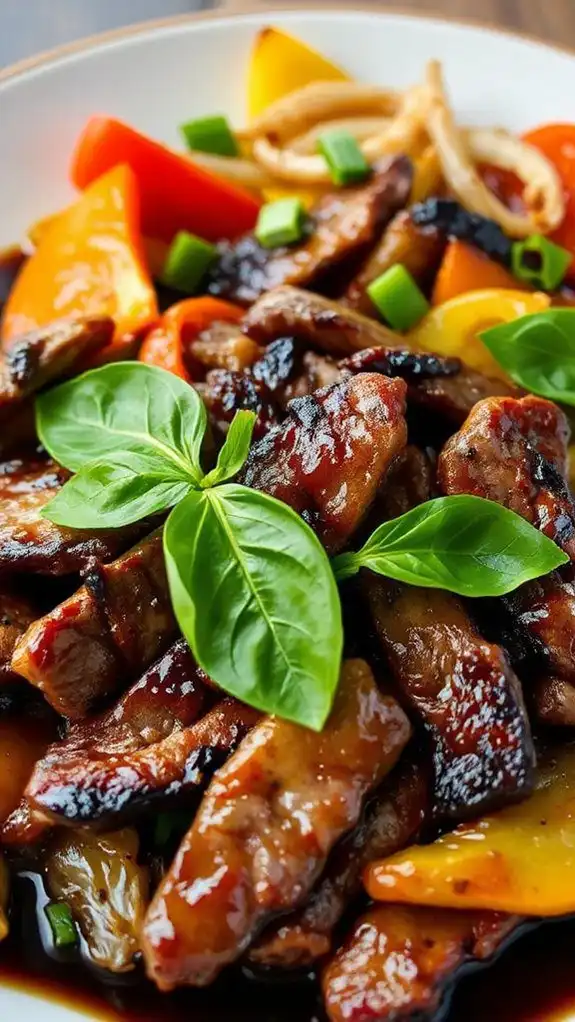 flavorful thai beef stir fry