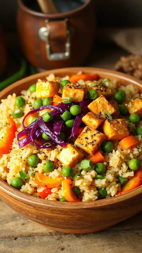 flavorful vegetable fried rice
