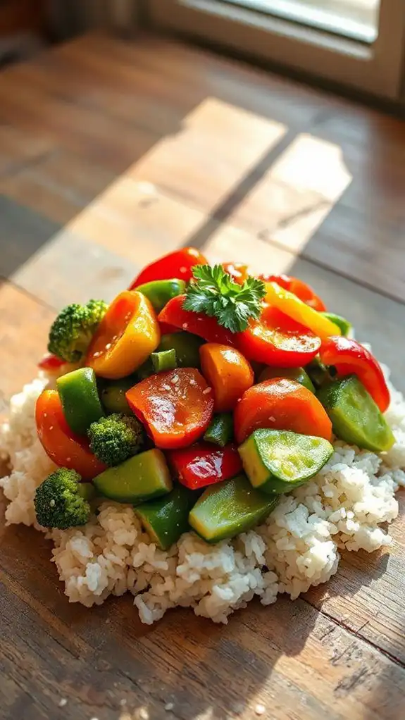 flavorful vegetable rice dish