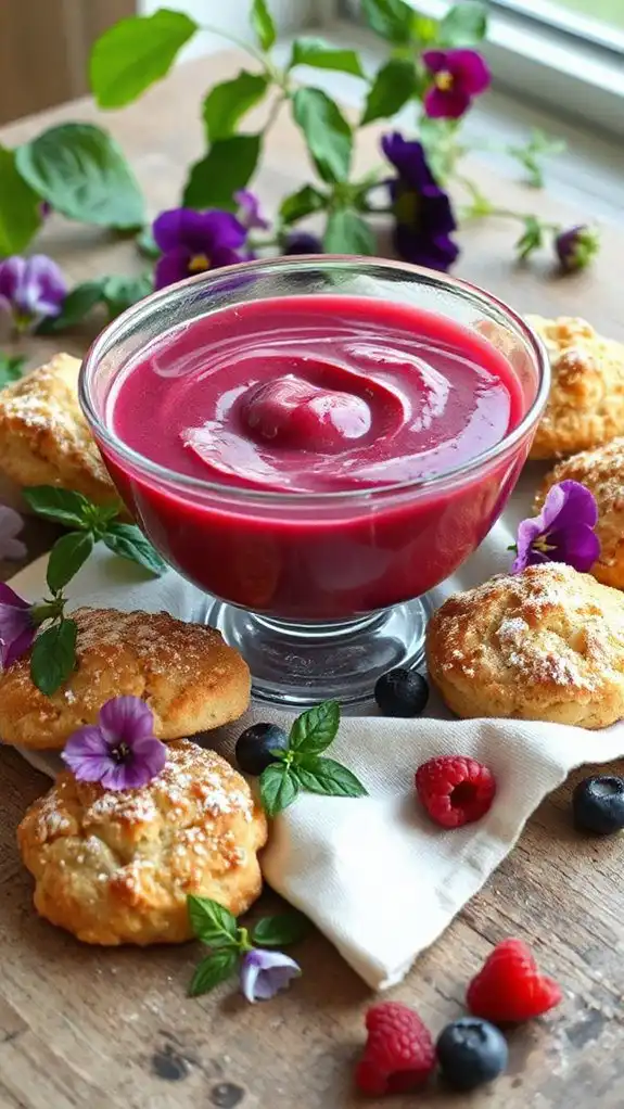 floral flavored creamy dessert floral flavored creamy dessert