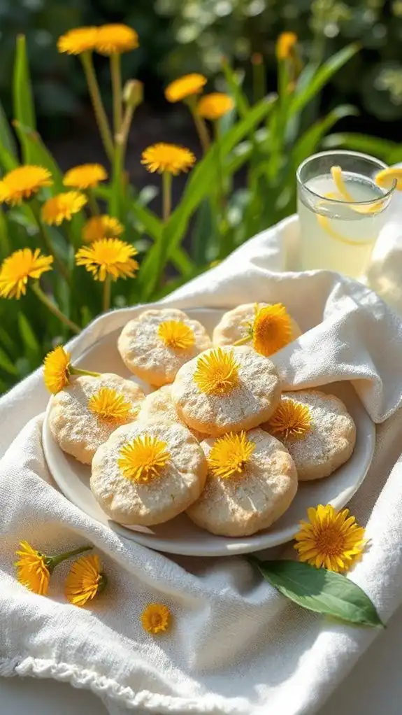 floral infused buttery cookies