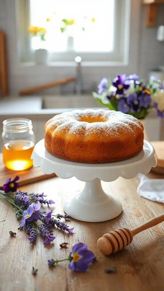 floral infused sweet dessert