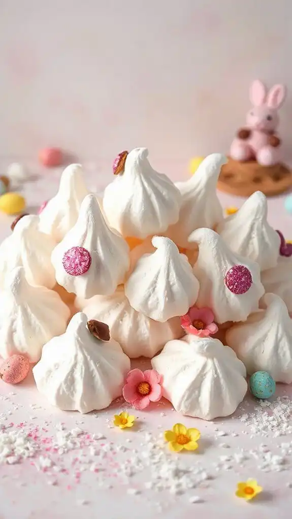 fluffy bunny mallow meringues